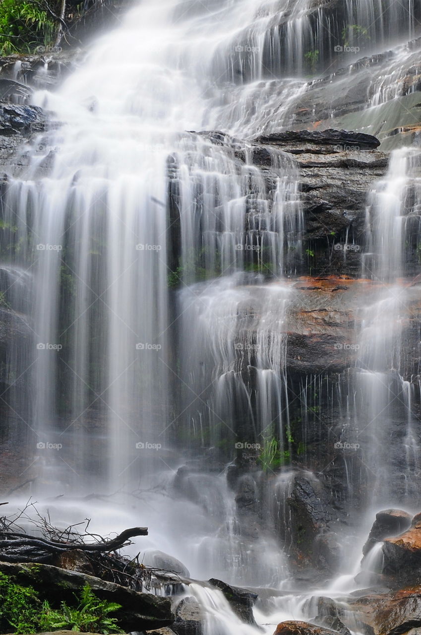 Bridal veil Falls, Blue Mountains National Park, Laura, NSW, Australia.