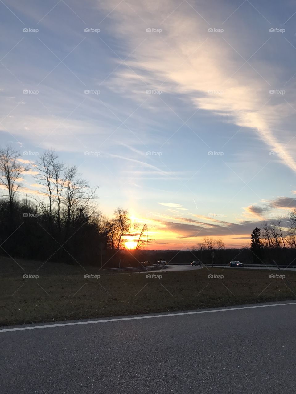 Winter Sky Sunset