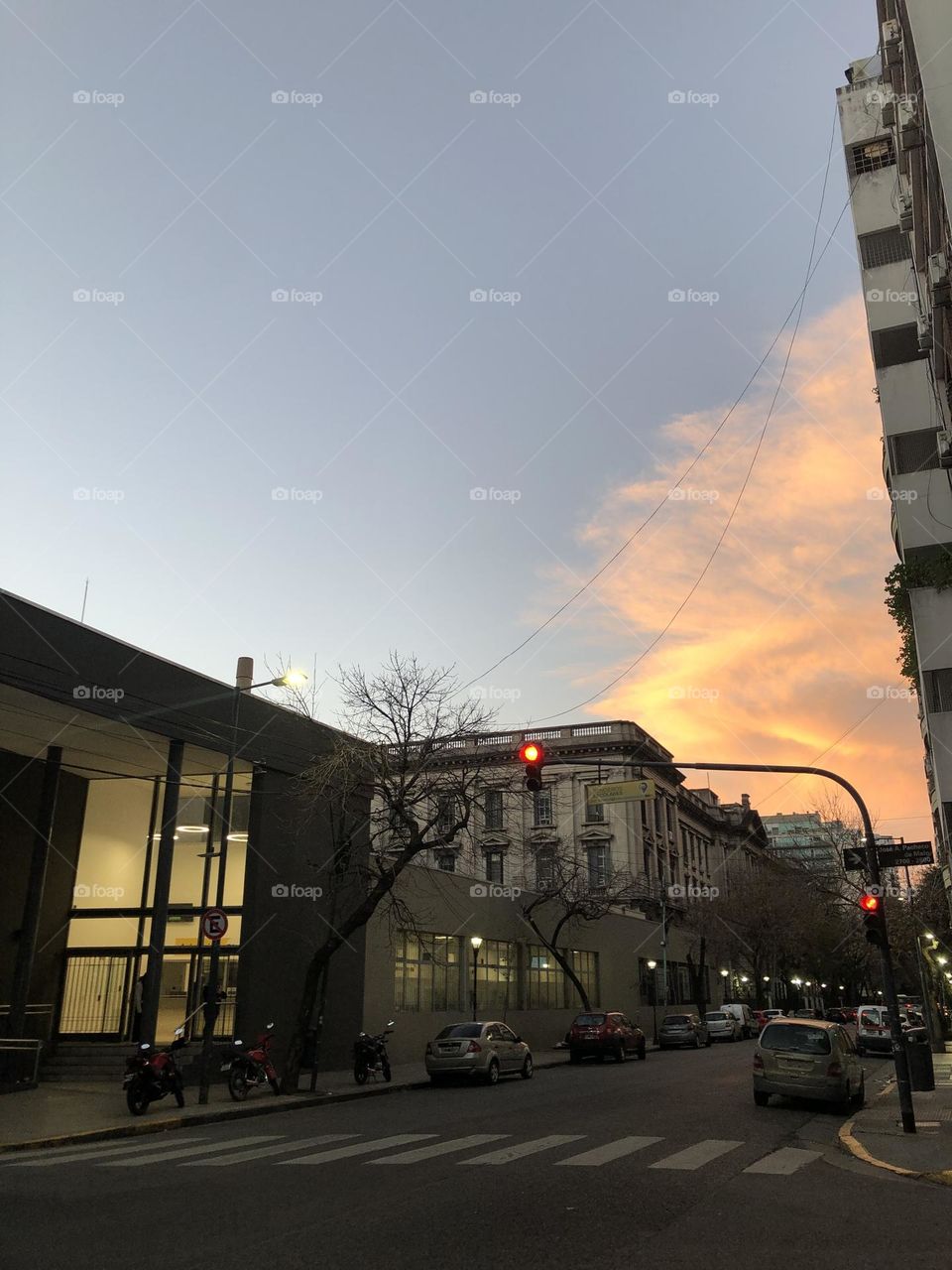 Ciudad Historias Luces Vidas Atardecer Hospital Departamentos Edificios 