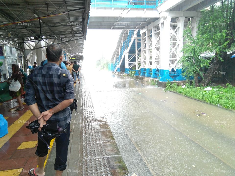 flooded Mumbai city