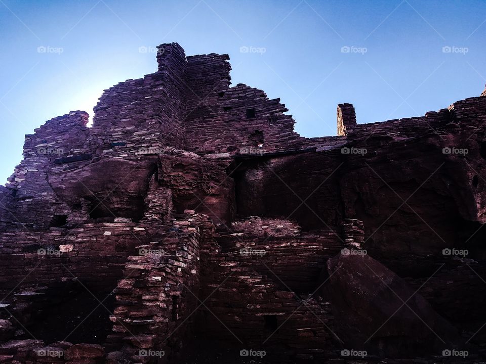 Large Pueblo ruin in Arizona 