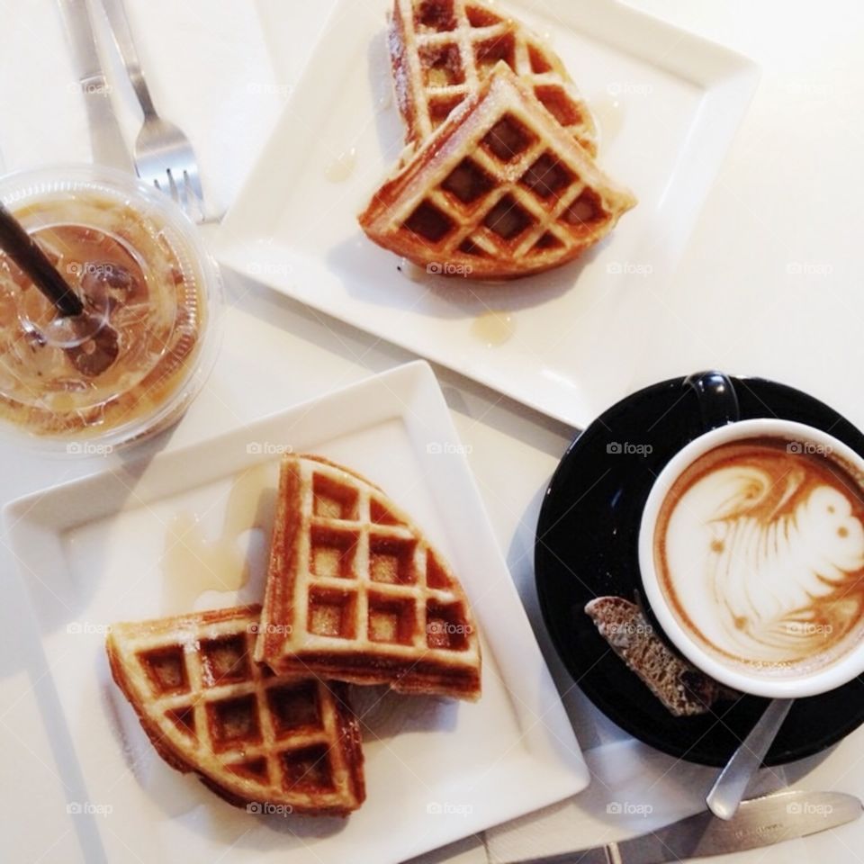 Waffles and Coffee