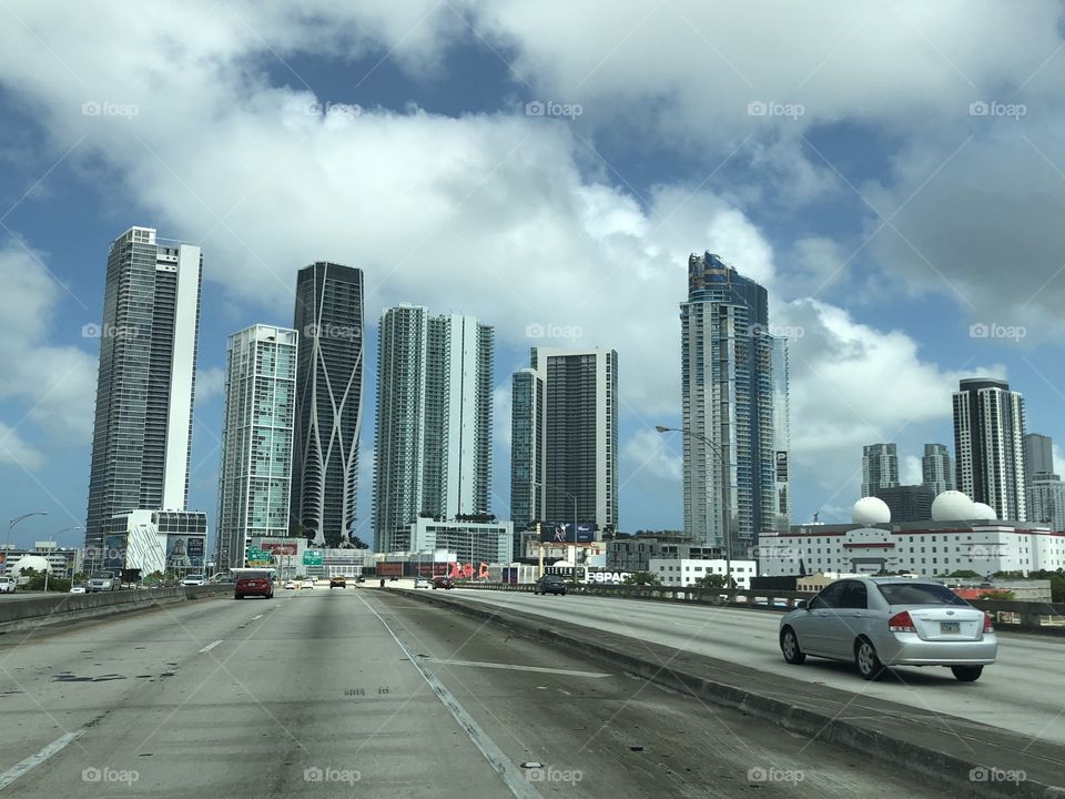 Edificios centro de Miami Beach 