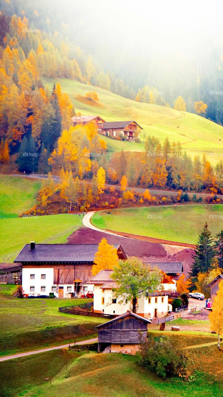 Autumnal landscape in Austria