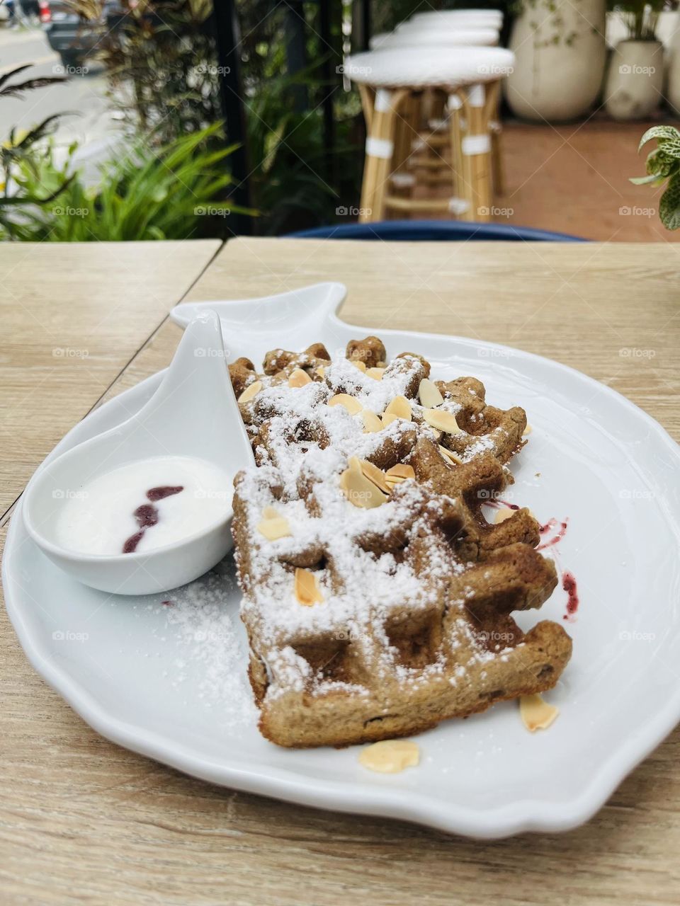 White and white food