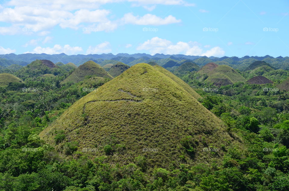 Chocolate Hills in the Philippines