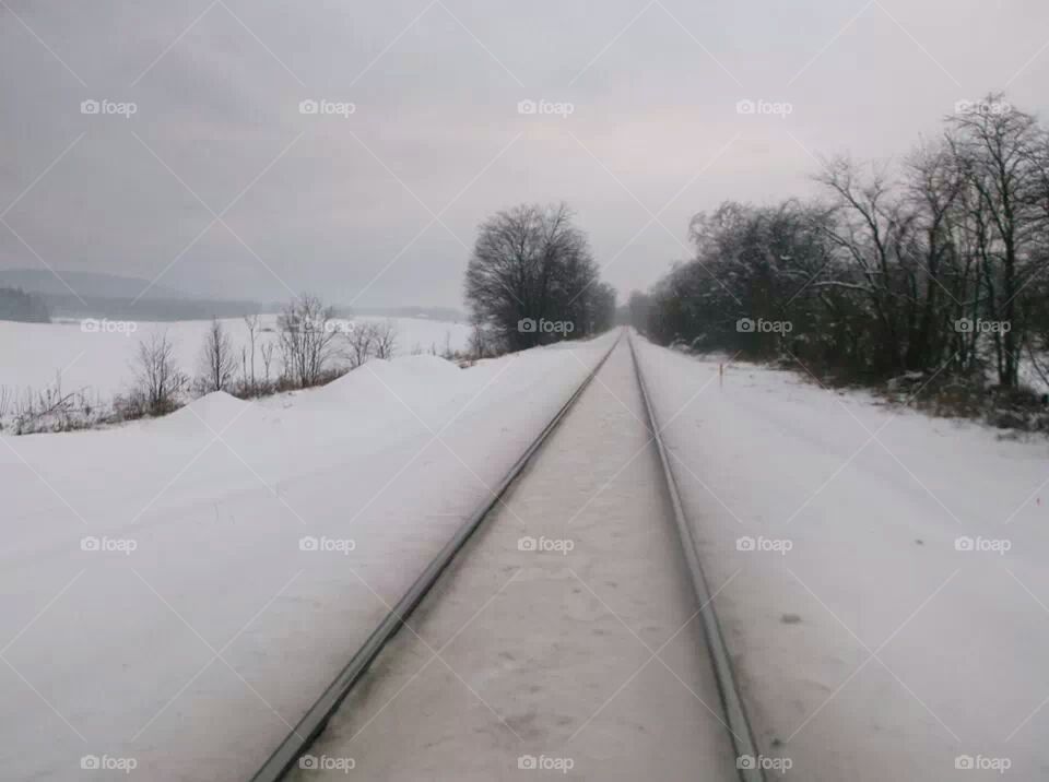 winter on the railroad
