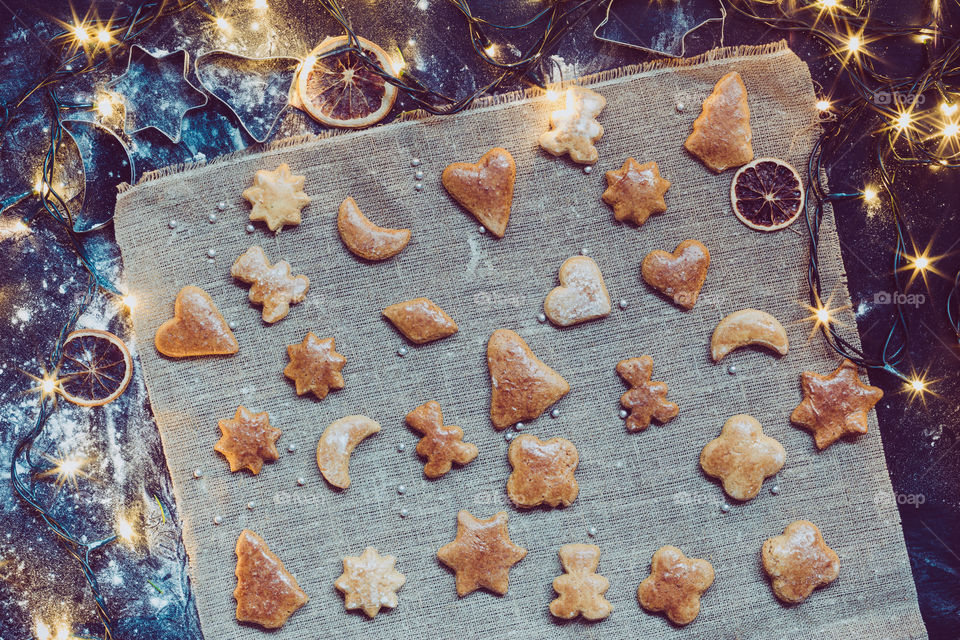 Making the Christmas cookies