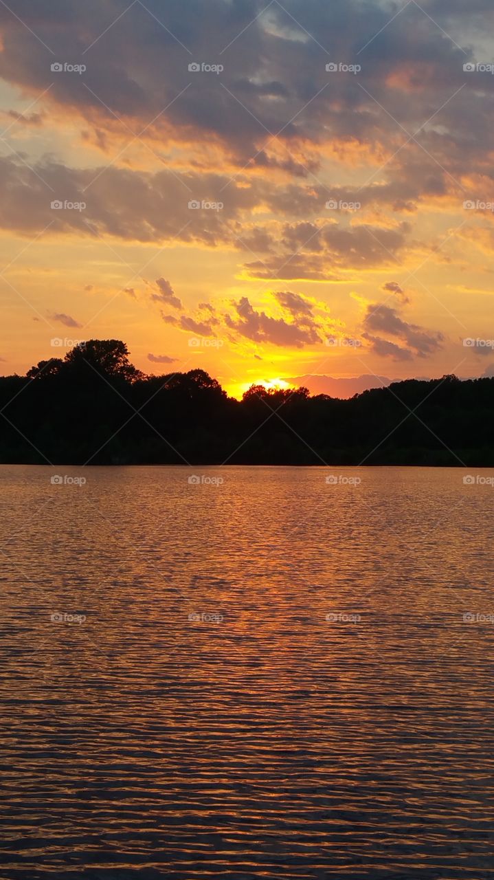 sunset lake
