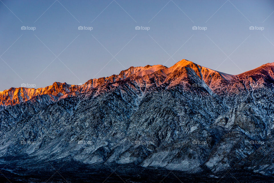 View of mountain range