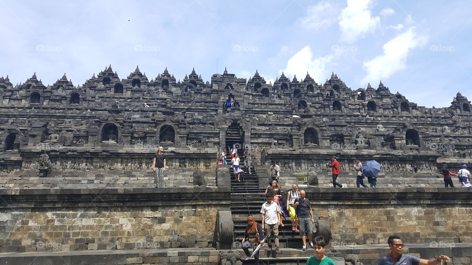 Borobudur wall