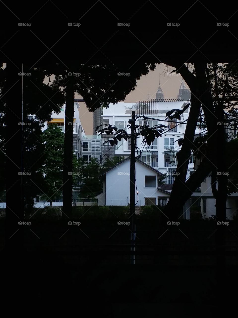 dark coming to the city.