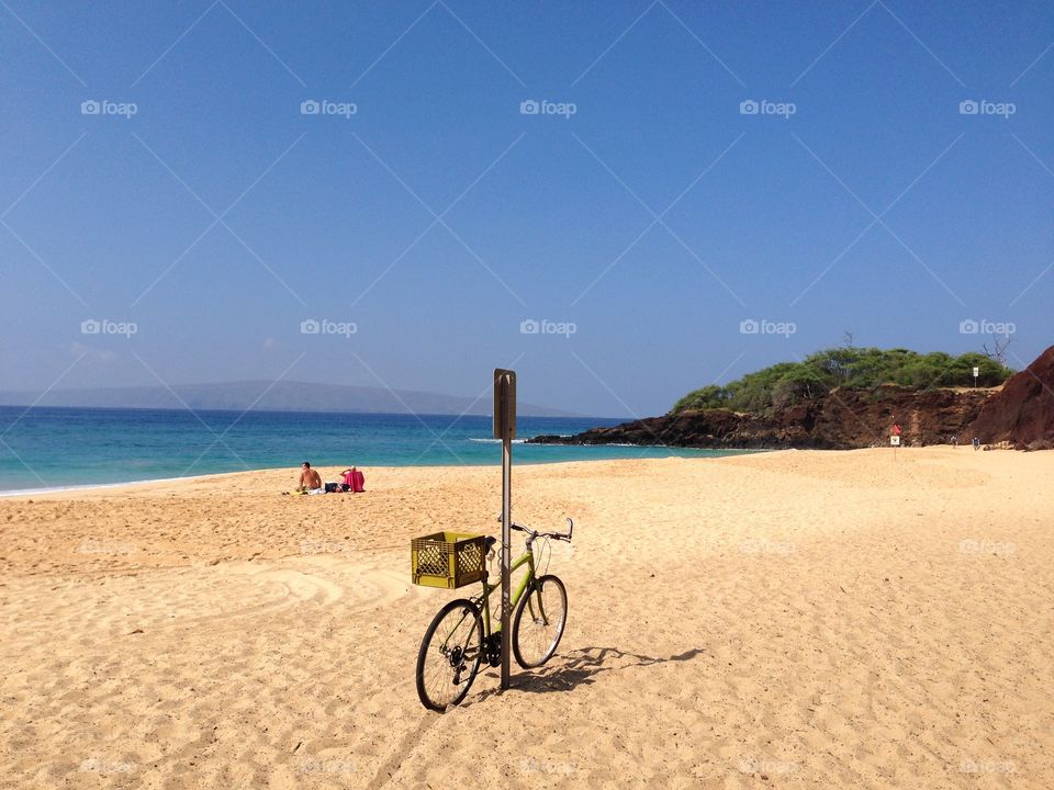 Secluded island beach