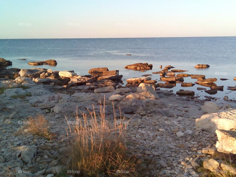 Water, Sea, No Person, Sunset, Beach