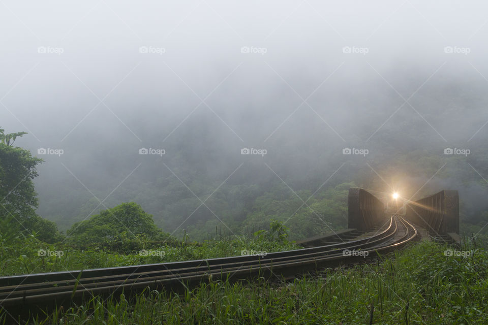 Railroad in nature.