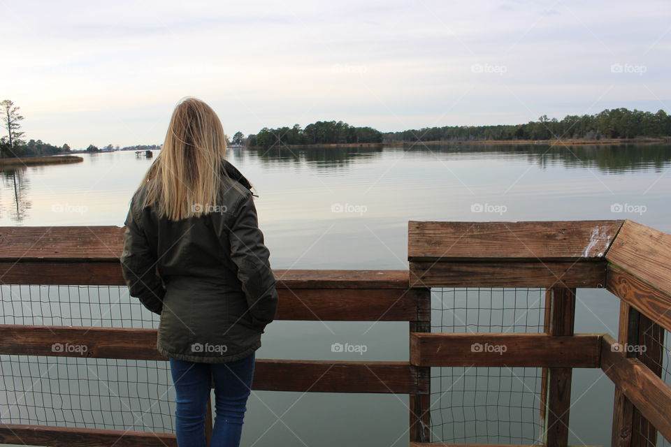 Lake, Water, River, Reflection, Pier