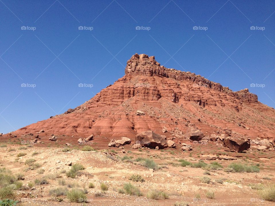 View of rock formation