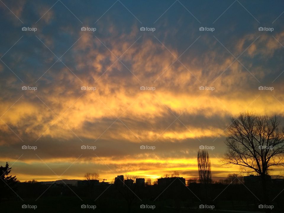 Nice clouds and sunset