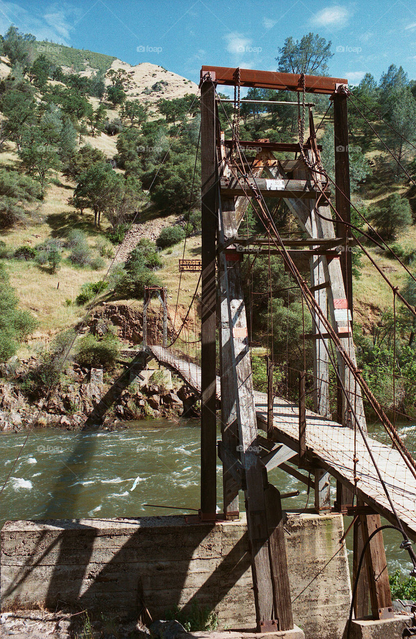 river swing bridge creek by kshapley