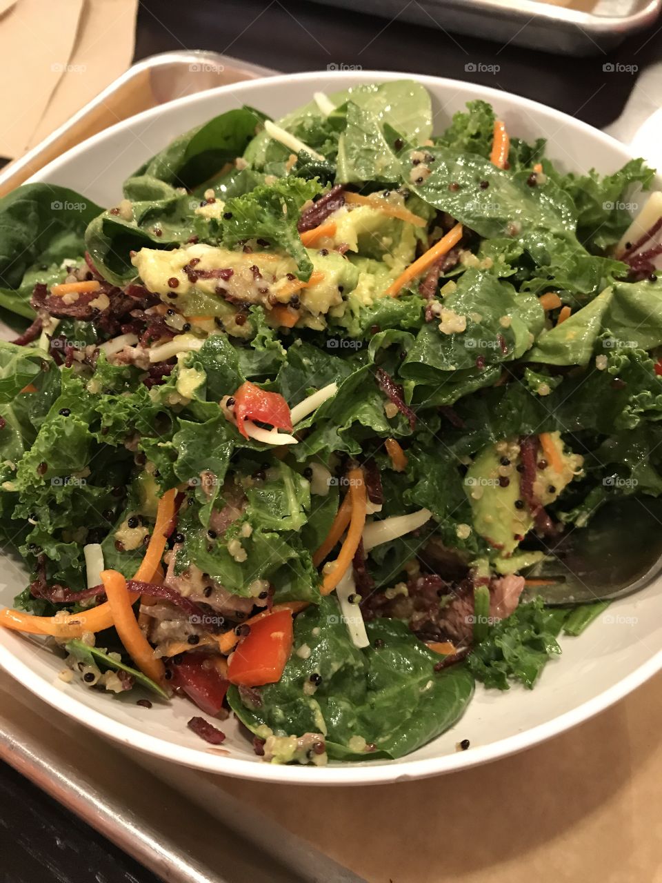 Healthy kale salad 