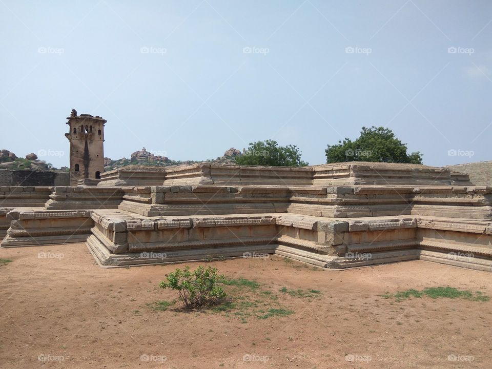 Ancient Indian Architecture from Hampi , India