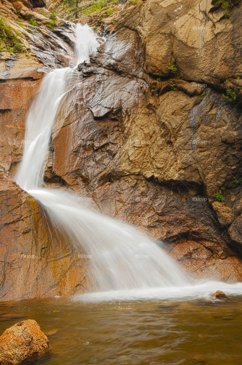 Man made waterfall in Colorado 