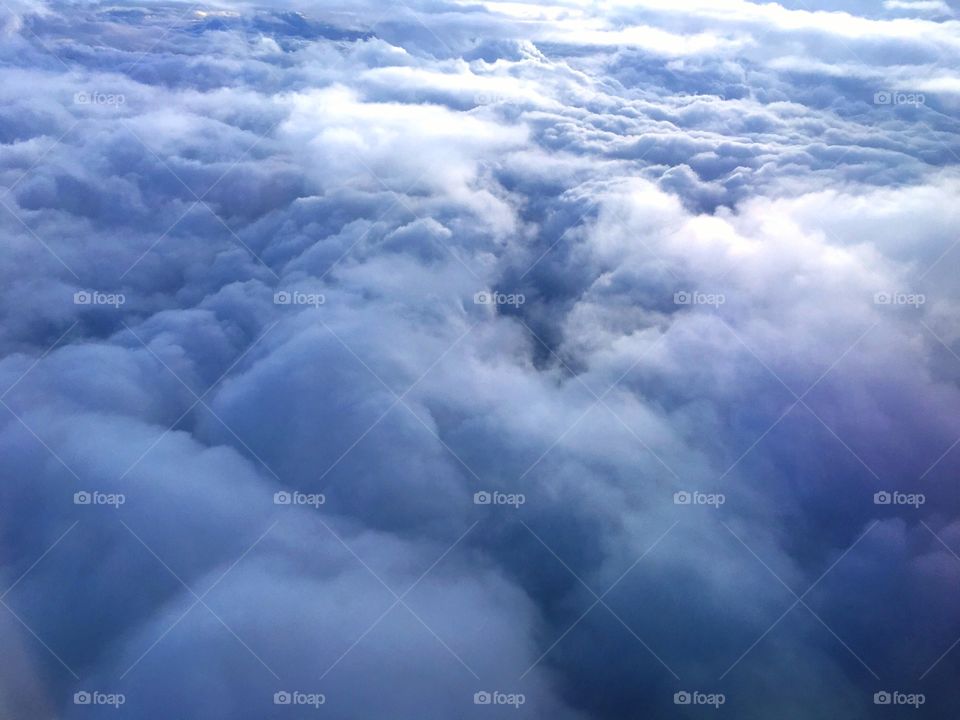Close-up of fluffy clouds