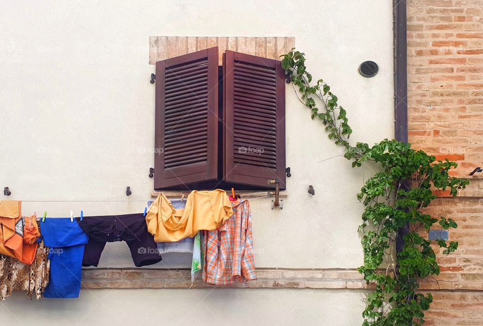 Life style, drying clothes