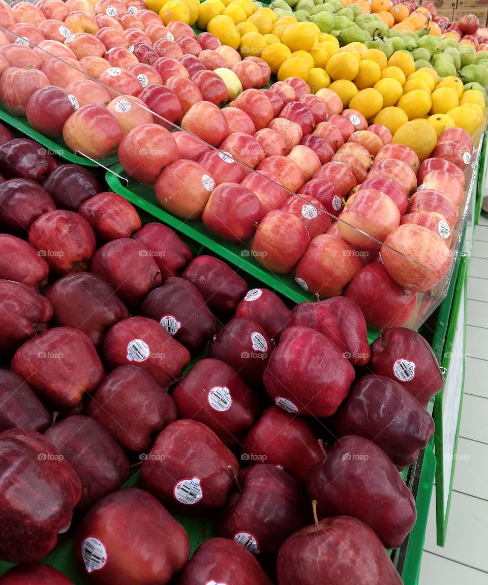 Fruits at a supermarket