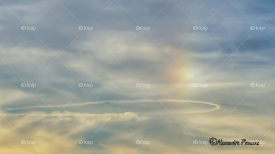 sky rainbow clouds landscape