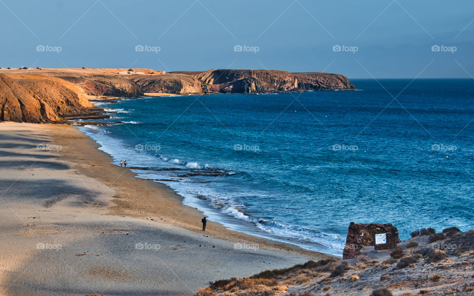 Papagayo beach at Lanzerote, Canary Islands