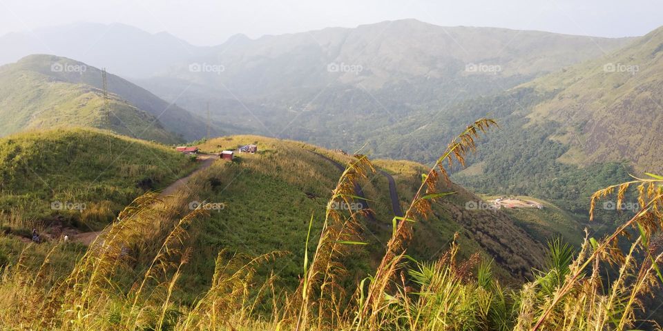 View of Hills from India, Hill's and mountains, small roads which leads to the hill and far more views of land areas, a view from the top of a hill