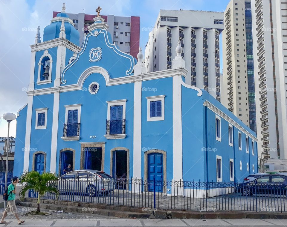 Church of the square of Boa Viagem in Recife, Brazil.