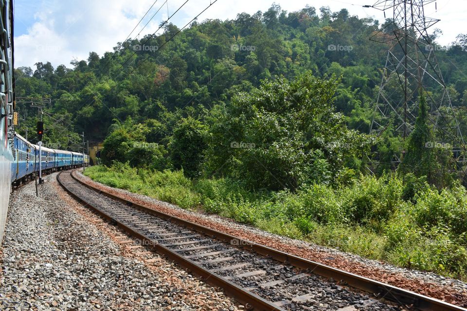 moving train