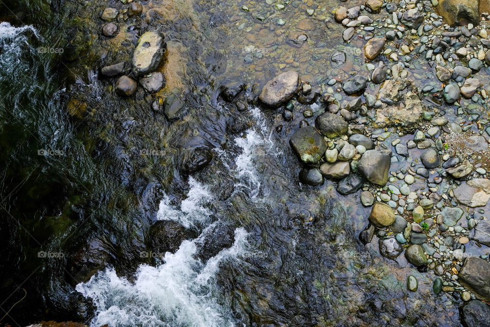 Flowing river texture