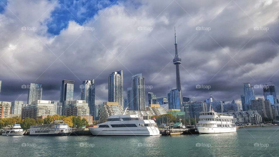 Toronto across the water