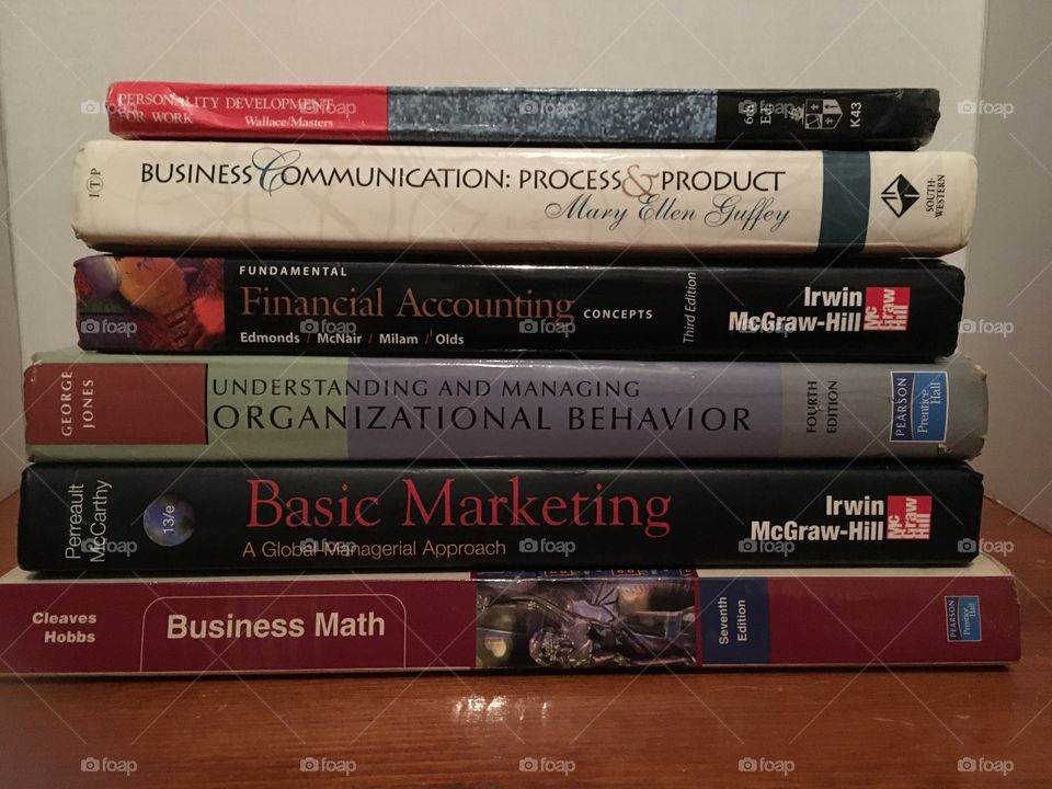 Let us take it back to the day when it was totally  necessary to purchase a textbook in order to be a successful college student. Business major flashback to the good old college days! 
