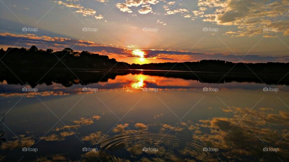 Sunrise reflection