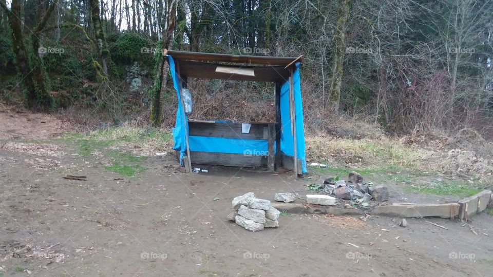 Fishing hobo shack