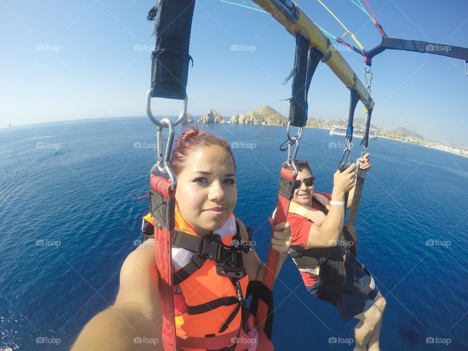 Parasailing in Mexico