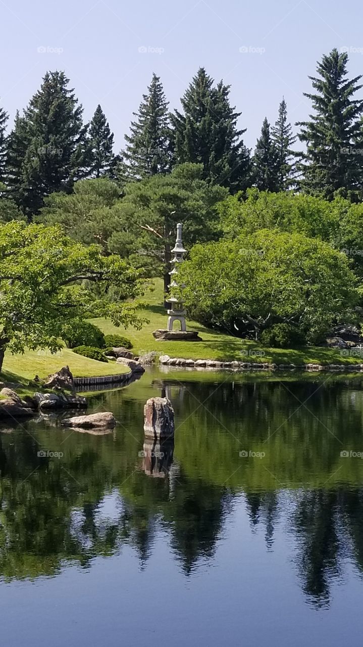 great day for a walk in the Japanese garden
