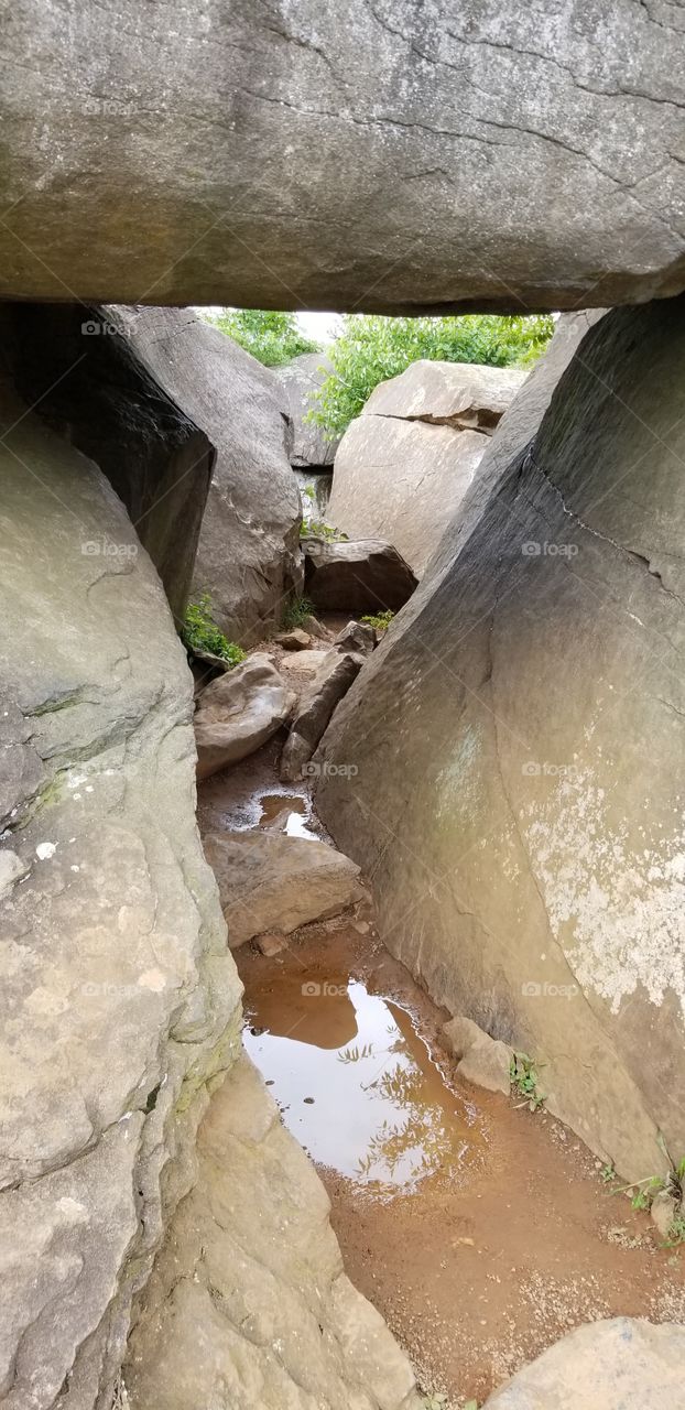 rock formation at Gettysburg