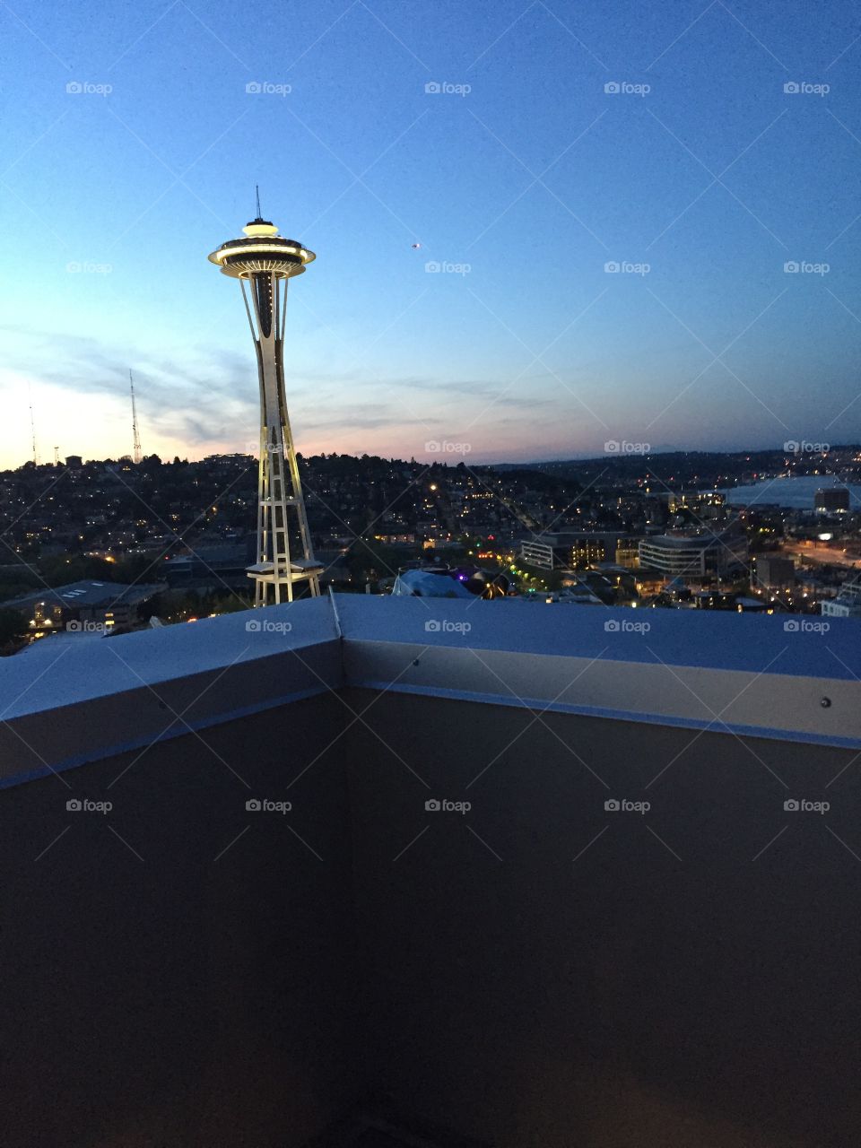 Great view from our rooftop in Seattle