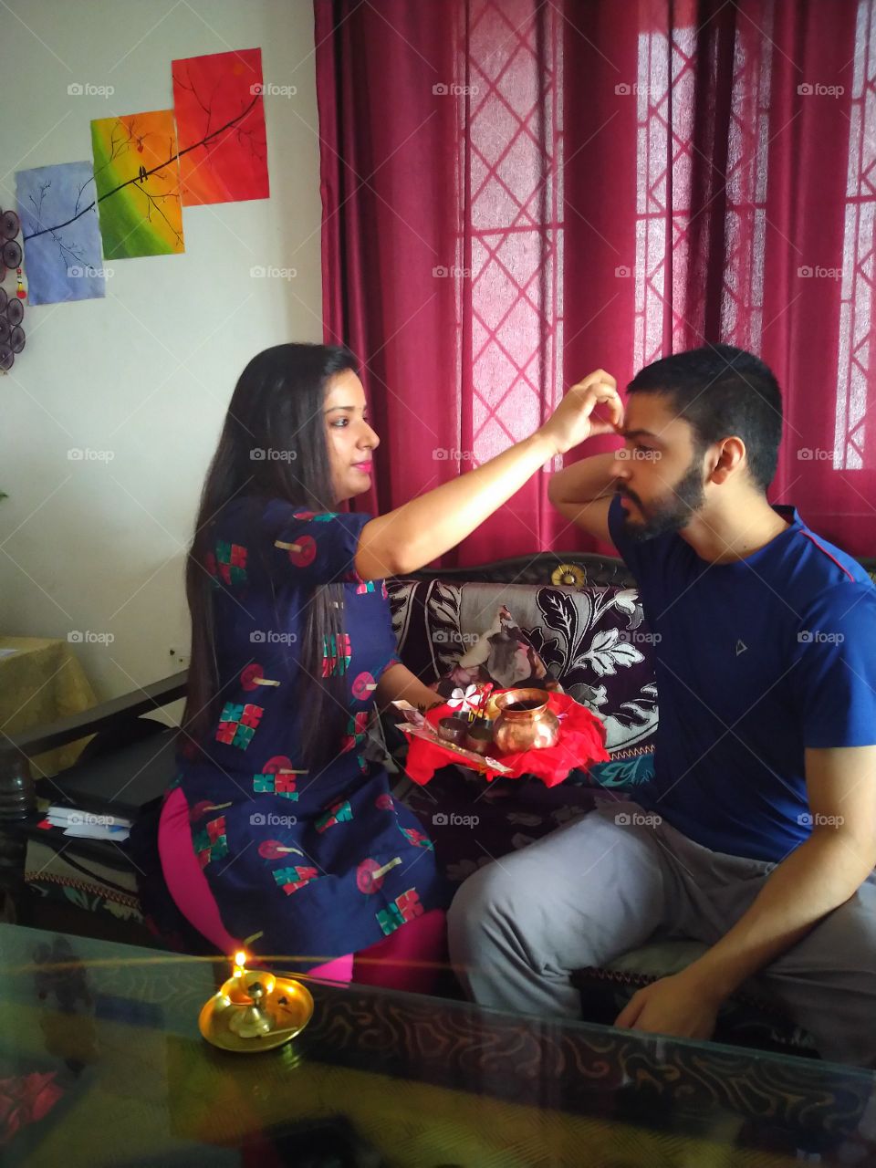 Happy Raksha Bandhan (festival of love between brother and sister)