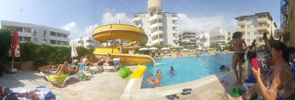 panorama image of the pool.