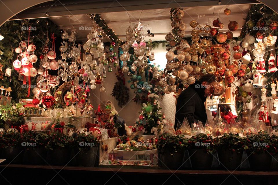 Christmas booth