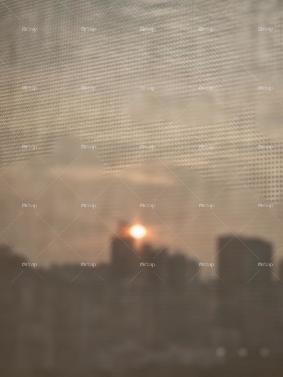 Sunset over the screen