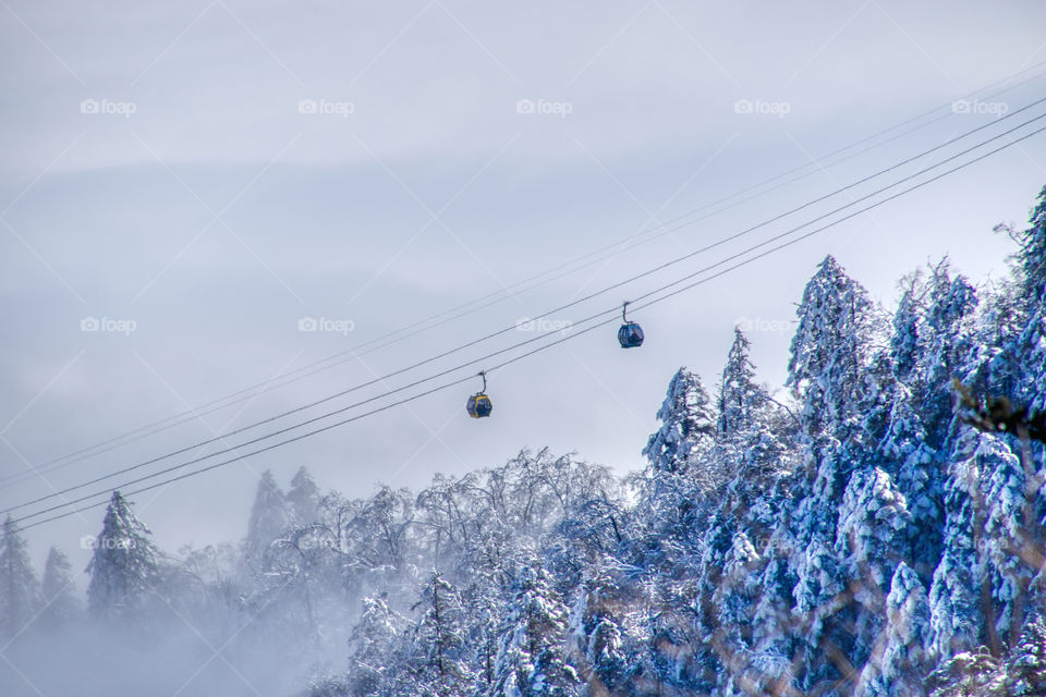 Snow Mountain Cable Car