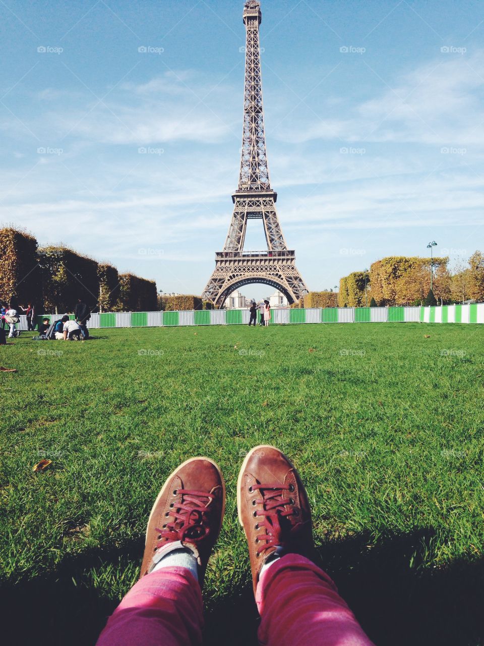 Feet at Eiffel Tower 