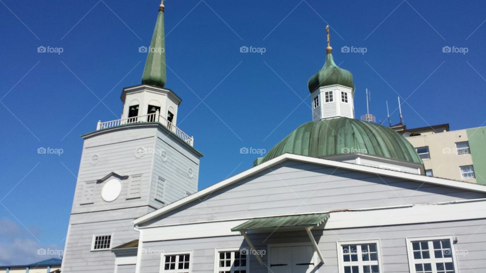 Sitka Russian Orthodox Church. The Russian Orthodox Church in Sitka, Alaska 2015